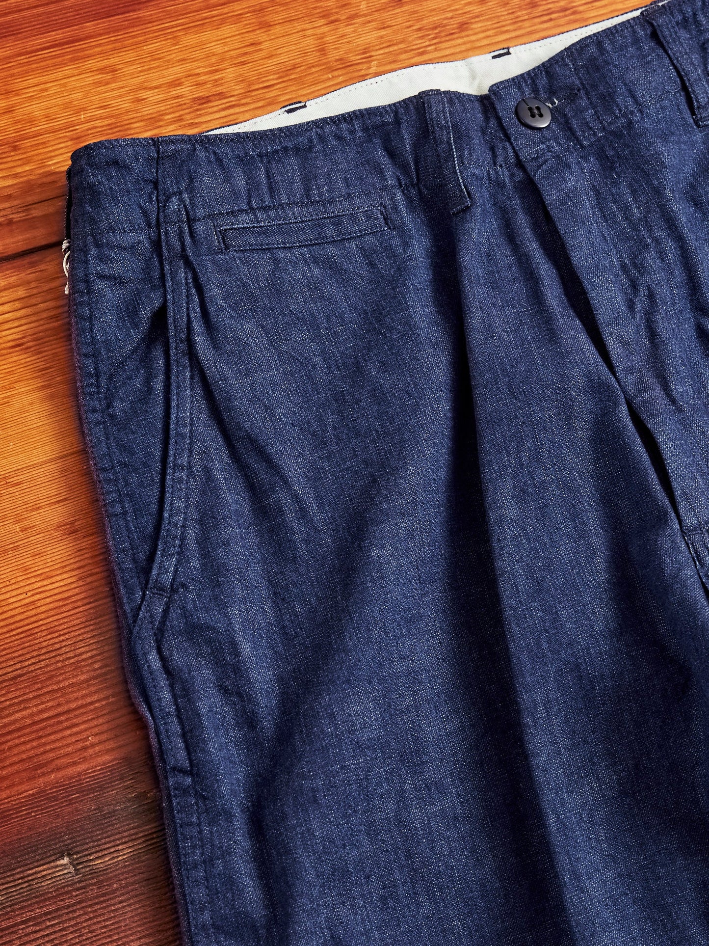 8oz Denim Military Trousers in Indigo